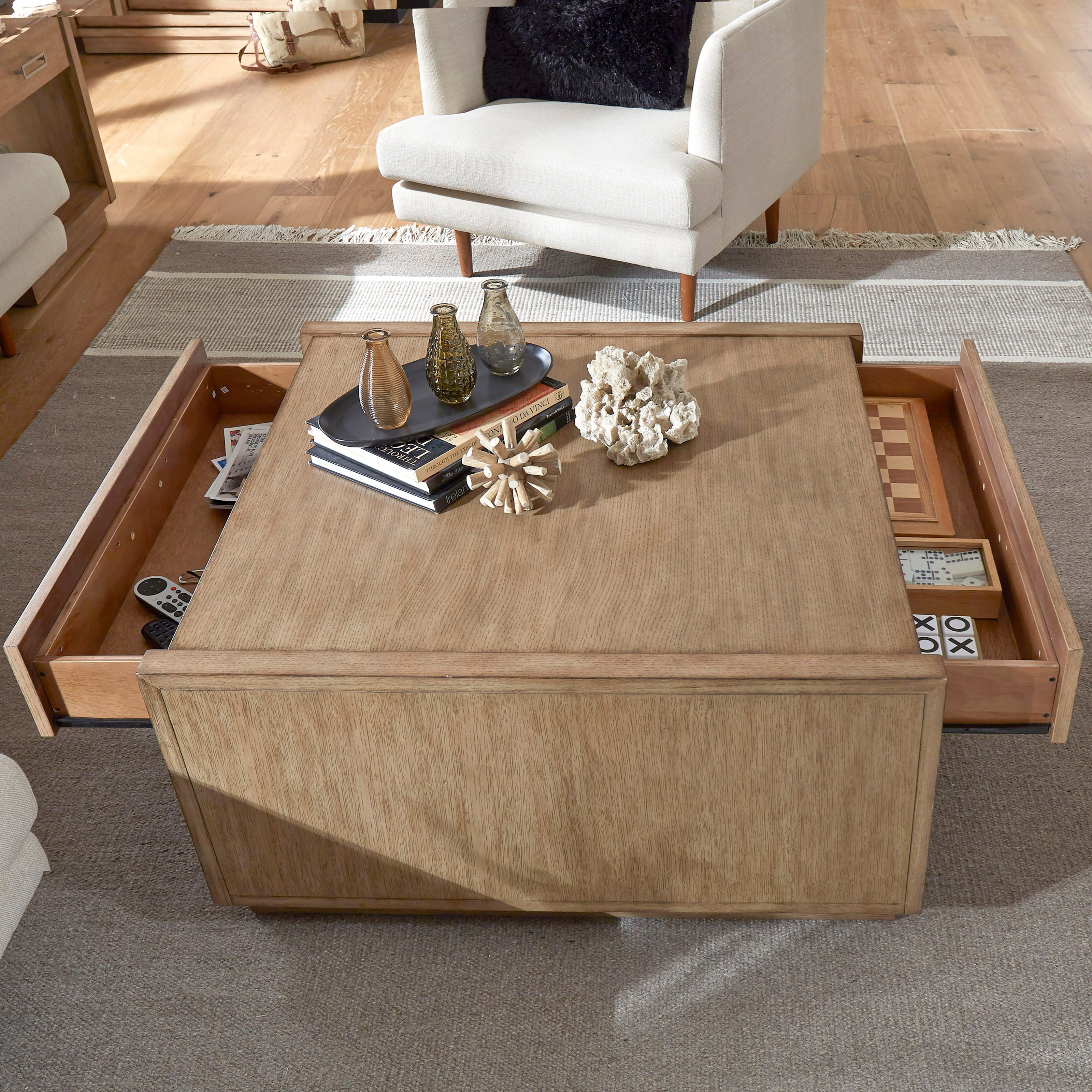 Big coffee table with storage sales